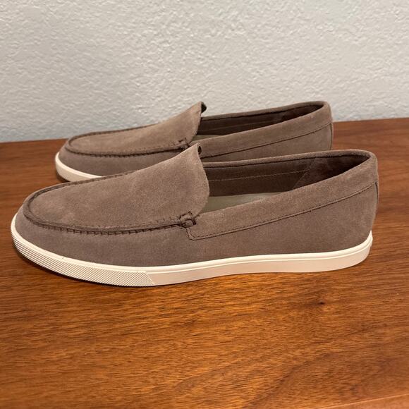 Vince Sonoma Suede Slip-On Shoes Flint Men's Size 9 - Picture 4 of 7